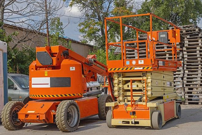 warehouse forklift with loaded pallets in Coral Springs